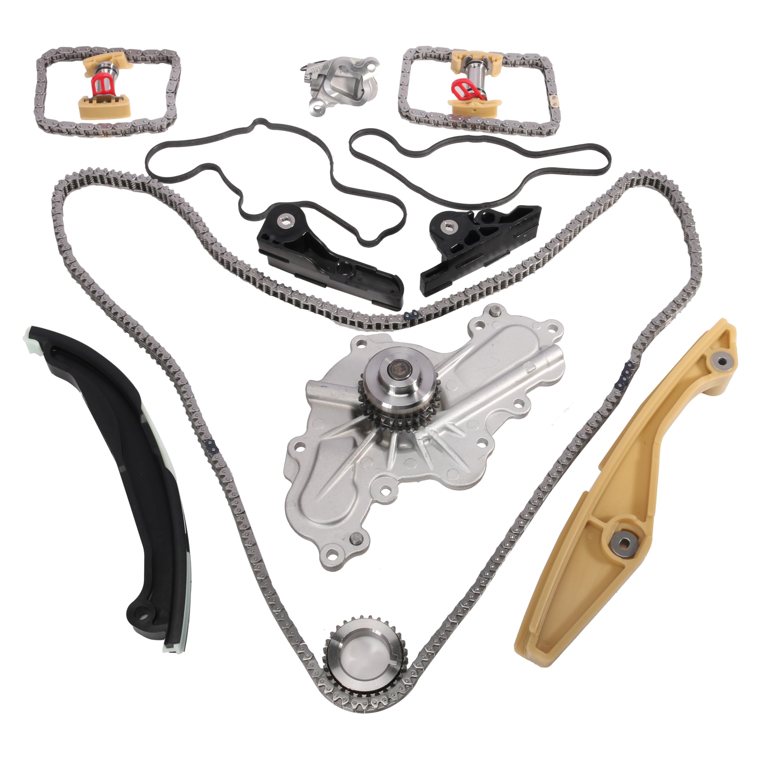 Timing Chain Kit with Water Pump, For Ford Edge/Explorer/F-150/Flex/Mustang/Police Interceptor Sedan Utility/Taurus/Transit-150
